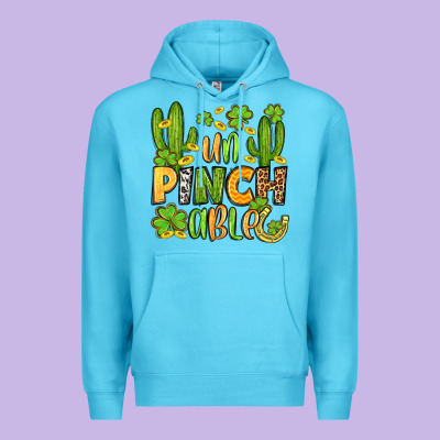 Un Pinch Able  St. Patrick's Day Premium Hoodie Designed By Oliviacreatesart