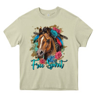Mossy free spirit quarter horse floral Heavy Core Tee - LillyAllenDesigns