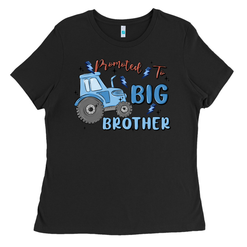 Promoted To Big Brother Ladies Tee by MaliasSmallBusiness | Teevron