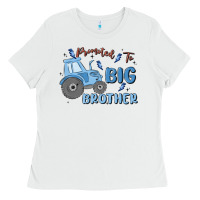 White promoted to big brother Ladies Tee - MaliasSmallBusiness