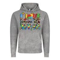 Cloud Rock i love someone with autism Vintage Hoodie - LillyAllenDesigns