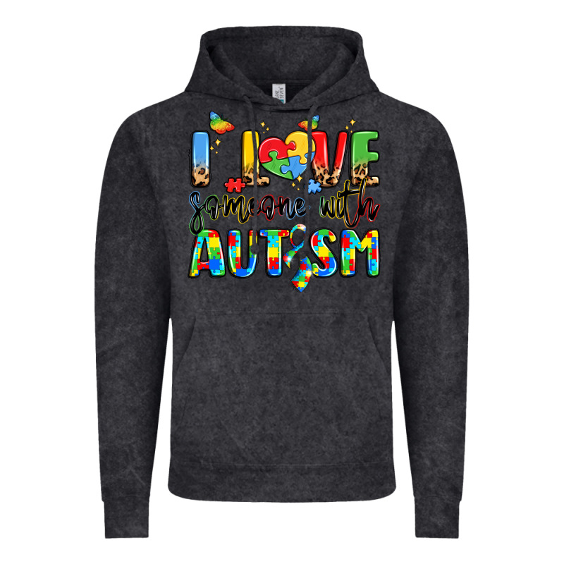 I Love Someone With Autism Vintage Hoodie by LillyAllenDesigns | Teevron