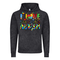 Vintage Black i love someone with autism Vintage Hoodie - LillyAllenDesigns