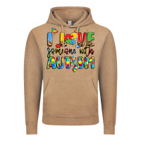 Vintage Coffee i love someone with autism Vintage Hoodie - LillyAllenDesigns