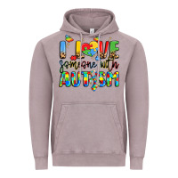 Vintage Zinc i love someone with autism Vintage Hoodie - LillyAllenDesigns