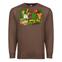 Chestnut one lucky teacher Premium Sweatshirt - FaDigitalArtStudio