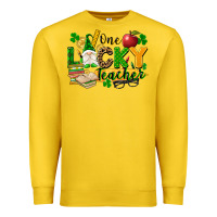 Lemon one lucky teacher Premium Sweatshirt - FaDigitalArtStudio