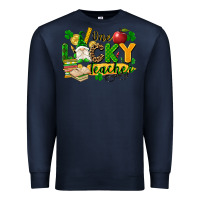 Navy one lucky teacher Premium Sweatshirt - FaDigitalArtStudio