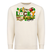 Sandshell one lucky teacher Premium Sweatshirt - FaDigitalArtStudio