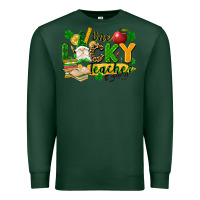 Sports Green one lucky teacher Premium Sweatshirt - FaDigitalArtStudio