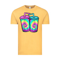 Vintage Mustard tie dye loaded tea Vintage Tee - JahusDesignShop