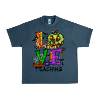 Midnight Navy love taching halloween Urban Heavy Tee - RacoonDesign