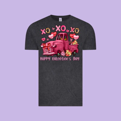 Xo Xo Xo Happy Valentine's Day Truck Vintage Tee Designed By Lillyallendesigns