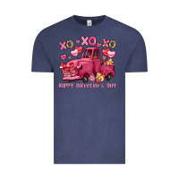 Vintage Denim xo xo xo happy valentine's day truck Vintage Tee - LillyAllenDesigns