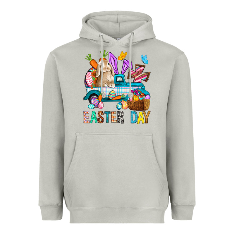 Easter Day With Truck Heavyweight Hoodie by BundleAndBundleShop | Teevron