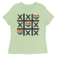 Matcha pride tic tac toe Ladies Tee - MaliasSmallBusiness