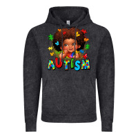 Autism Afro Girl Vintage Hoodie | Teevron