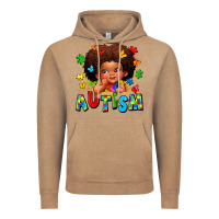 Vintage Coffee autism afro girl Vintage Hoodie - LillyAllenDesigns