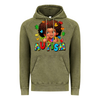 Vintage Olive autism afro girl Vintage Hoodie - LillyAllenDesigns