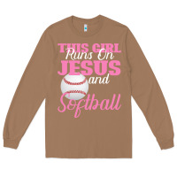 Toasted Coconut This Girl Jesus And Softball Long Sleeve Tee - Bettercallsaul