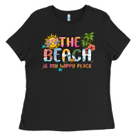 The Beach Is My Happy Place Ladies Tee | Teevron