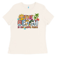 Bone the beach is my happy place Ladies Tee - MaliasSmallBusiness
