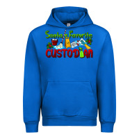 Cobalt Santa's Favorite Custodian Urban Hoodie - LillyAllenDesigns