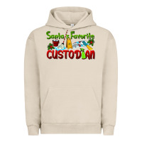 Pigment French Oak Santa's Favorite Custodian Urban Hoodie - LillyAllenDesigns