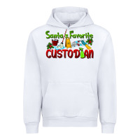 White Santa's Favorite Custodian Urban Hoodie - LillyAllenDesigns