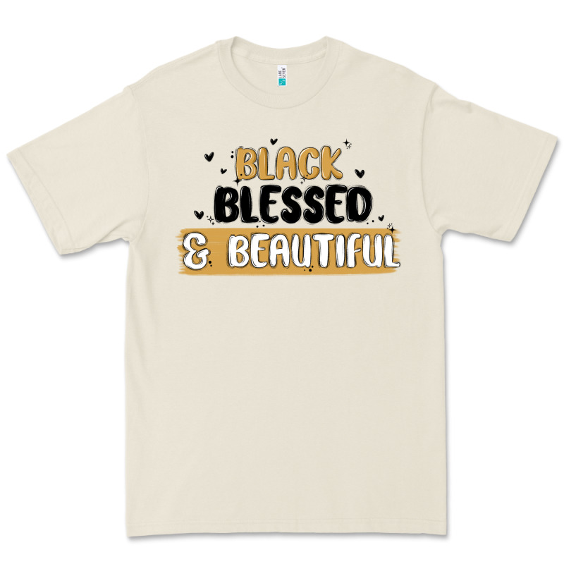 Black Blessed & Beautiful Premium Tee by MaliasSmallBusiness | Teevron