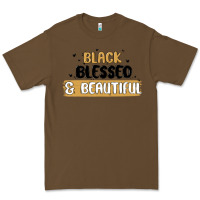 Cacao black blessed & beautiful Premium Tee - MaliasSmallBusiness