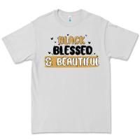 Dove Grey black blessed & beautiful Premium Tee - MaliasSmallBusiness