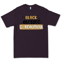 Plum black blessed & beautiful Premium Tee - MaliasSmallBusiness