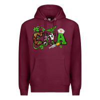 Burgundy St. Patrick's Day CMA Premium Hoodie - OliviaCreatesArt