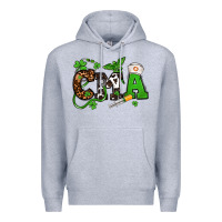 Heather Grey St. Patrick's Day CMA Premium Hoodie - OliviaCreatesArt