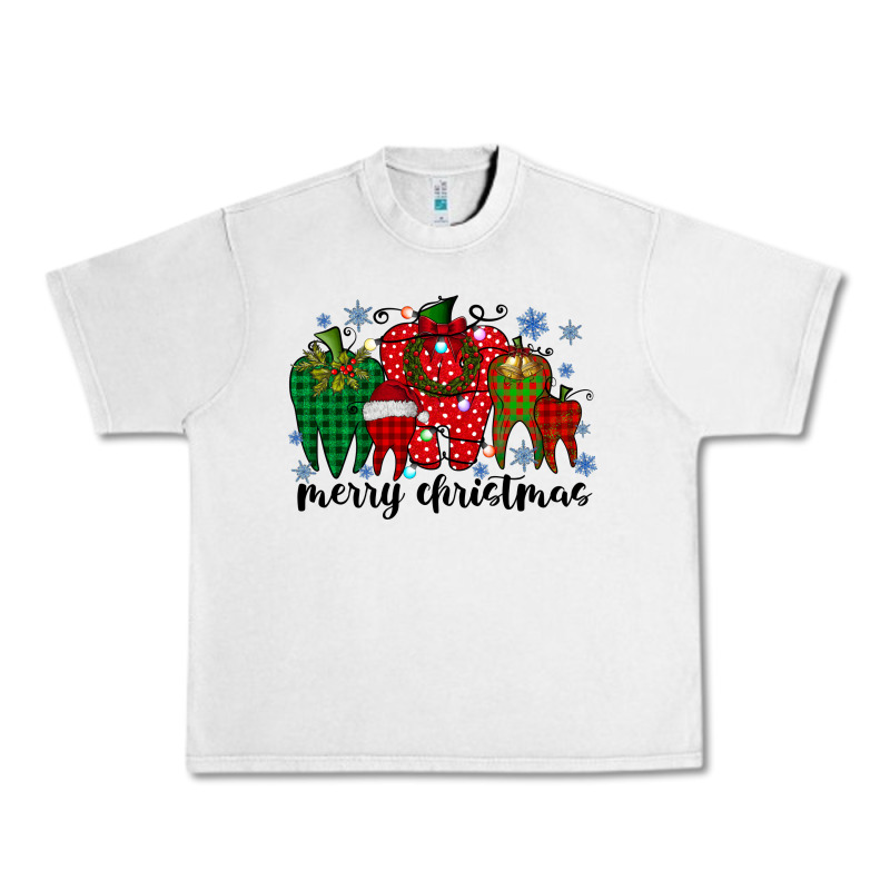 Merry Christmas Tooth Urban Heavy Tee by RacoonDesign | Teevron