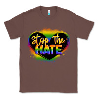 Chestnut stop the hate pride lgbtq heart Classic Tee - LillyAllenDesigns