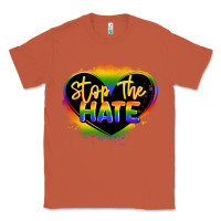 Copper stop the hate pride lgbtq heart Classic Tee - LillyAllenDesigns