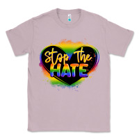 Lilac stop the hate pride lgbtq heart Classic Tee - LillyAllenDesigns
