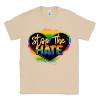 Mushroom stop the hate pride lgbtq heart Classic Tee - LillyAllenDesigns