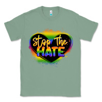 Sage stop the hate pride lgbtq heart Classic Tee - LillyAllenDesigns