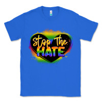 True Royal stop the hate pride lgbtq heart Classic Tee - LillyAllenDesigns
