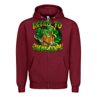 Burgundy Ready to sham rock St. Patrick's Day Zipper Hoodie - CowGirlArtShop