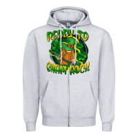 Heather Grey Ready to sham rock St. Patrick's Day Zipper Hoodie - CowGirlArtShop
