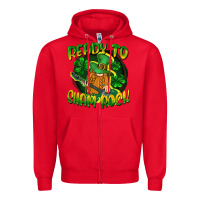 Red Ready to sham rock St. Patrick's Day Zipper Hoodie - CowGirlArtShop
