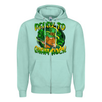 Seafoam Ready to sham rock St. Patrick's Day Zipper Hoodie - CowGirlArtShop
