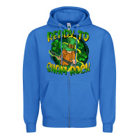 True Royal Ready to sham rock St. Patrick's Day Zipper Hoodie - CowGirlArtShop
