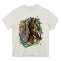 Cream western tennessee horse Heavy Core Tee - LillyAllenDesigns