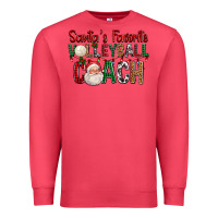 Cardinal Santa's Favorite Volleyball Coach For Christmas Premium Sweatshirt - FaDigitalArtStudio