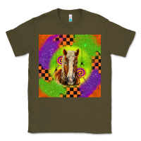 Army Green Halloween Belgian Horse Classic Tee - LillyAllenDesigns